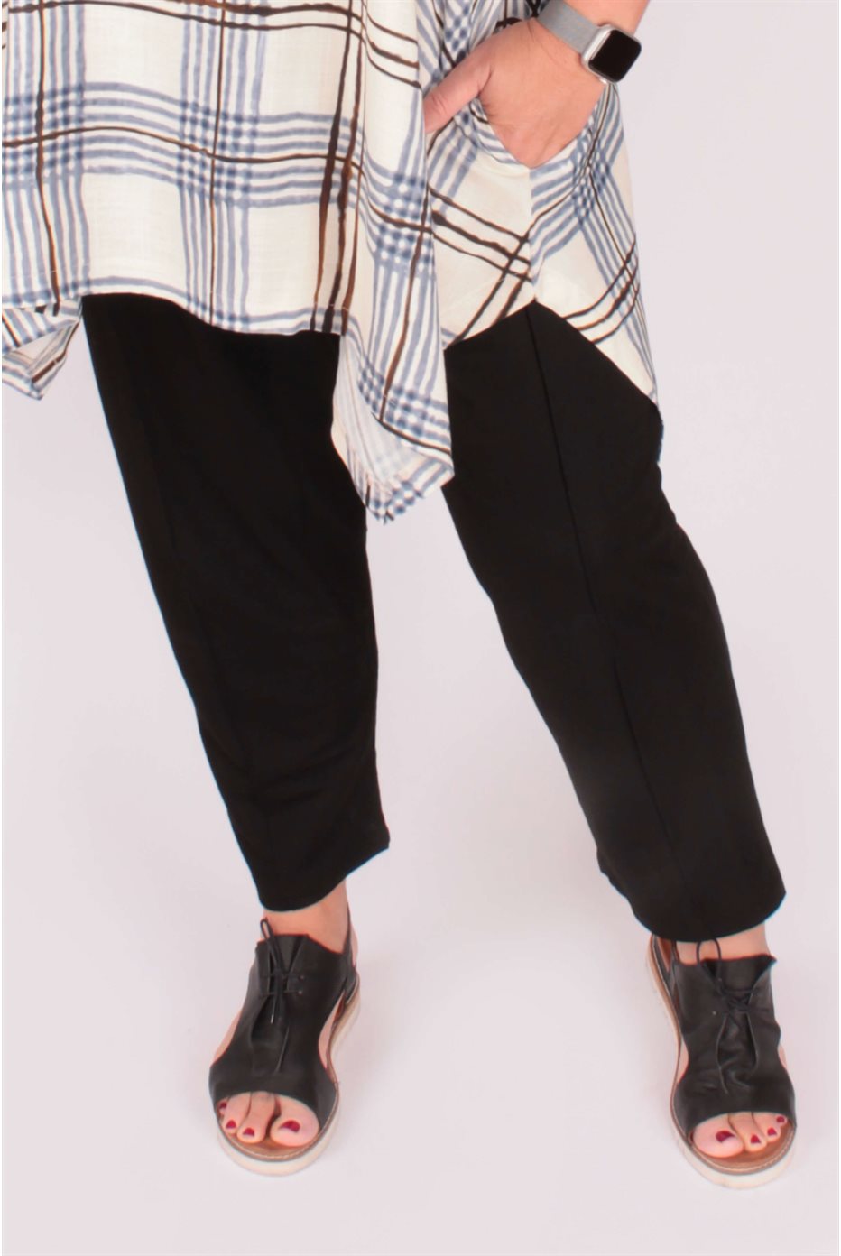 Black Narbonne Straight Pants 